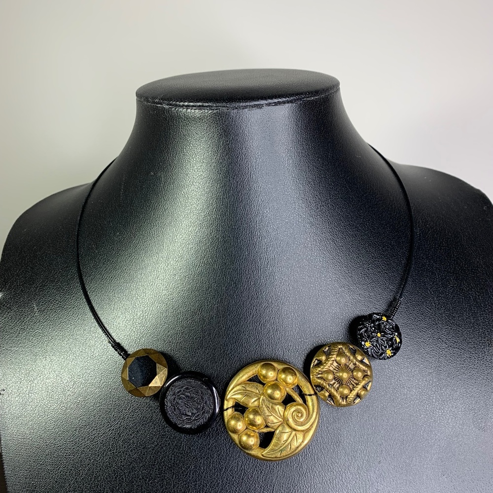 Necklace from upcycled buttons